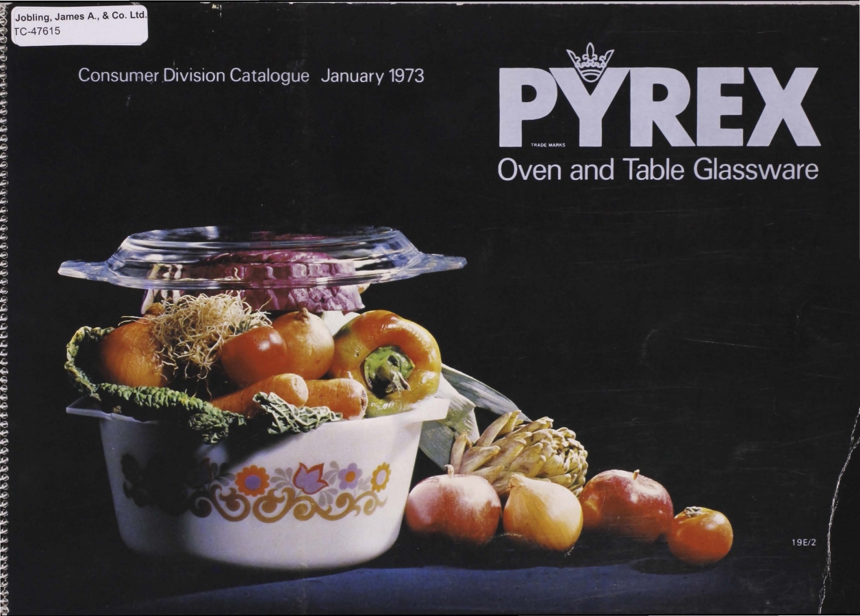 Pyrex: oven and table glassware / James A. Jobling catalog