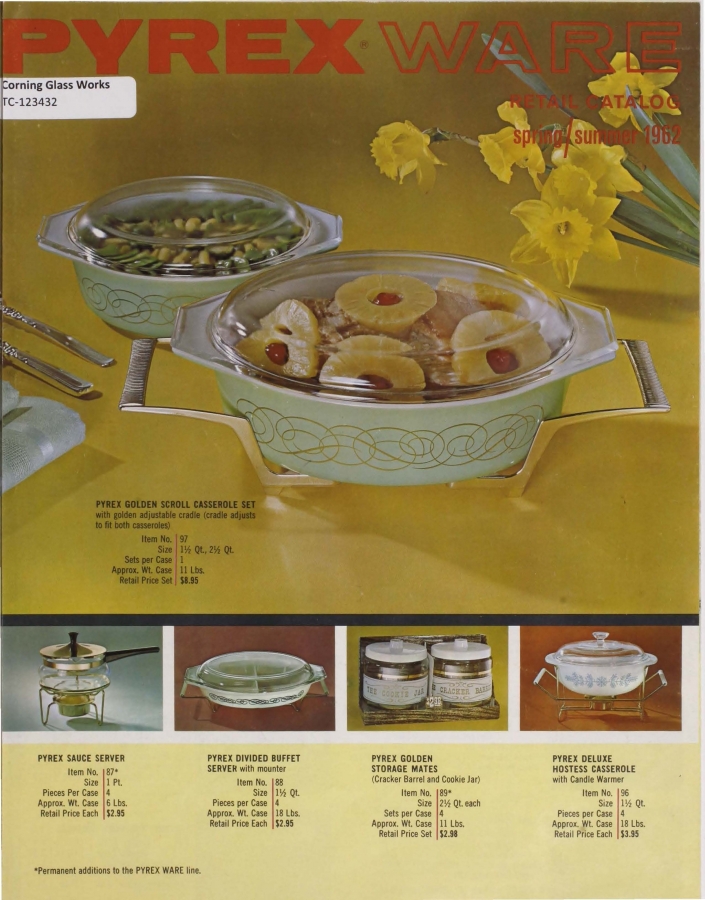 “Pyrex ware retail catalog, spring/summer 1962” 