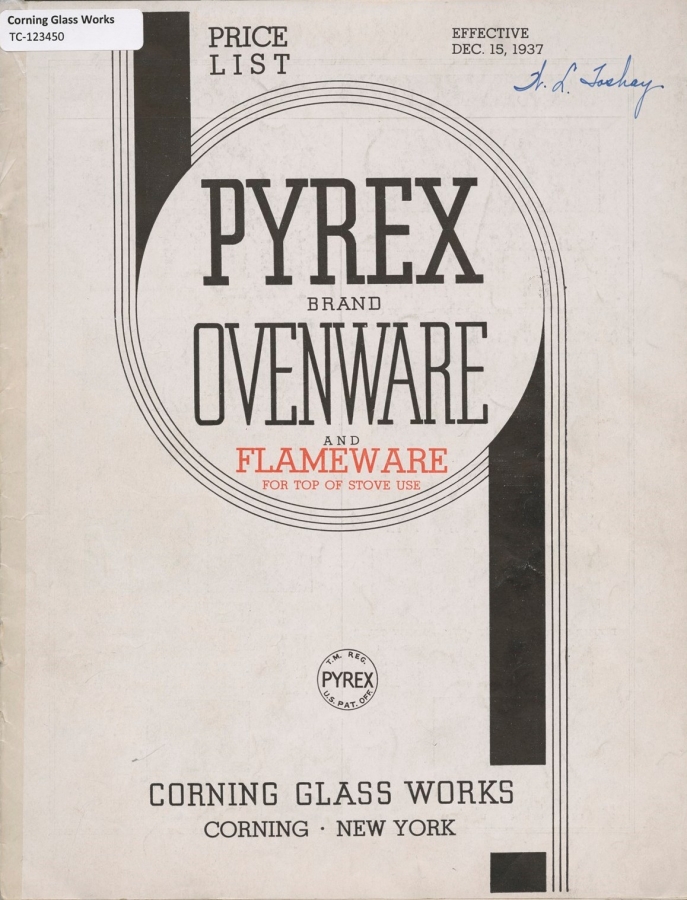 Pyrex brand Ovenware and Flameware top of stove use |
