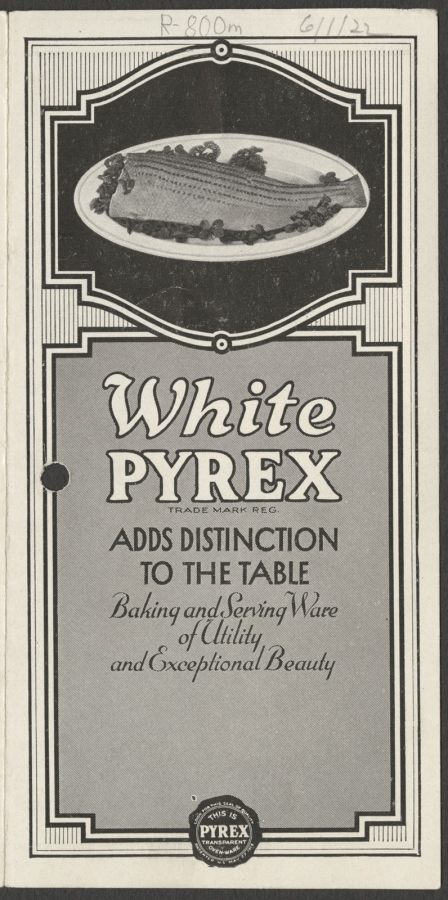 White Pyrex adds distinction to the table 