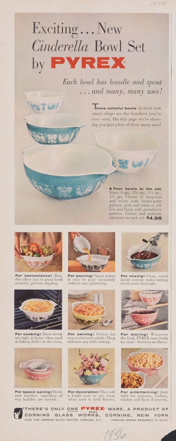 Exciting... New Cinderella Bowl Set by Pyrex