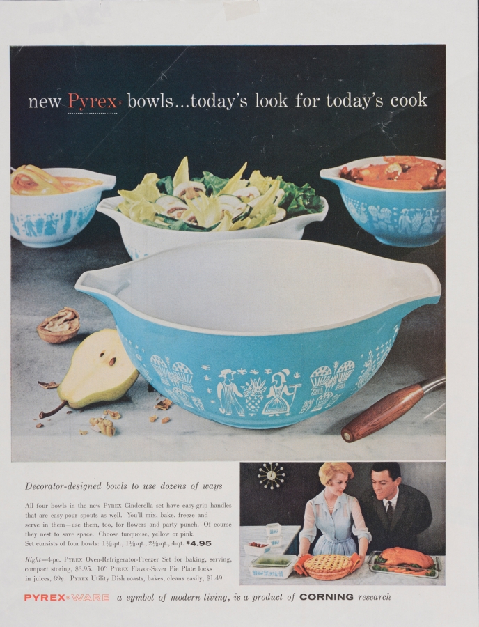 New Pyrex bowls...today’s look for today’s cook