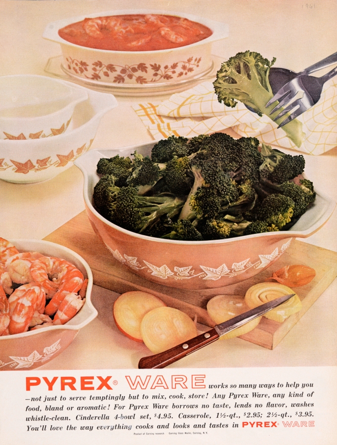 Pyrex Ware works so many ways to help you--not just to serve temptingly but to mix, cook, store!