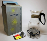 Pyrex Instant Coffee Maker with Candle Warmer in Original Box