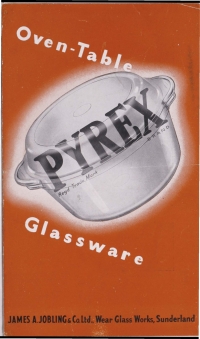“Pyrex: oven-table glassware”
