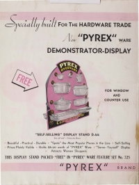 Page 1 from Special promotion for the hardware trade: “Pyrex” brand ovenware