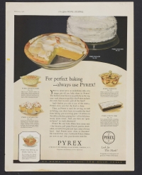 For perfect baking, always use Pyrex!  
