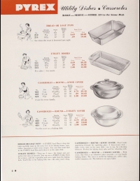 Page 4 from “Dealer catalog 1950: Pyrex brand Ovenware, Flameware” 
