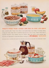Today’s Pyrex Ware—Lovely New Way To Cook And Serve (Snowflake)