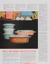 There’s a Pyrex casserole color-keyed just for you!